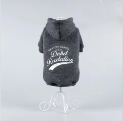 Autumn And Winter Pet Dog Pattern Sweater - Printed Dark Grey - View 1
