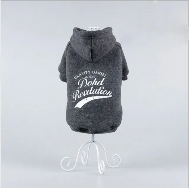 Autumn And Winter Pet Dog Pattern Sweater Printed Dark Gray - Shop at LoveMi