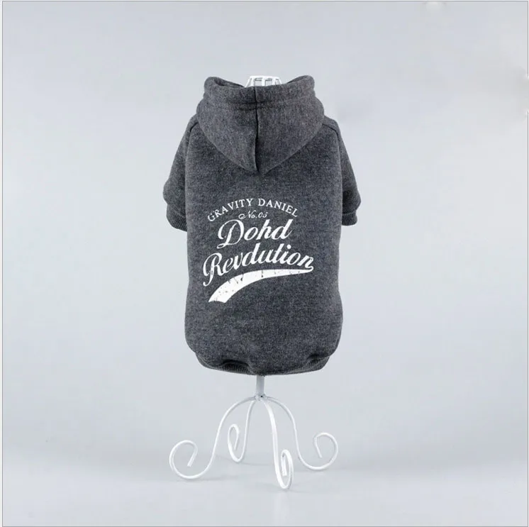Autumn And Winter Pet Dog Pattern Sweater - Printed Dark Grey