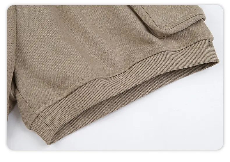 Trendy Brand Hip-hop Shorts With Long Drawstring Large Pockets