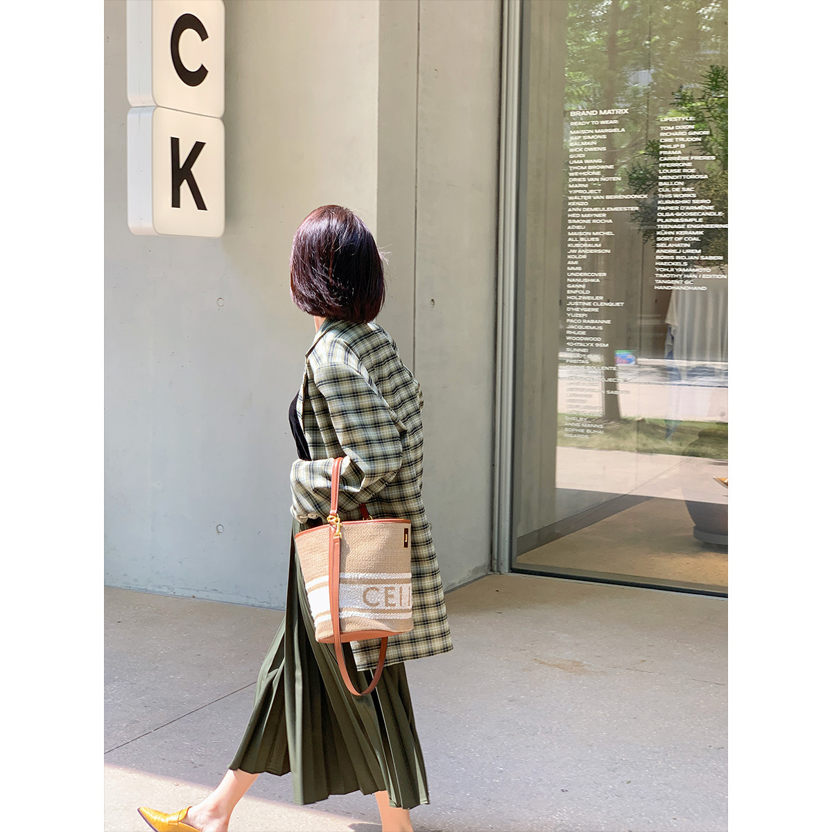 Women's High Waist A-line Long Pleated Skirt