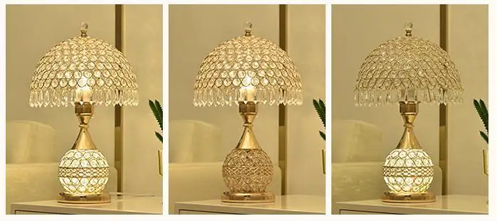 Crystal Desk Lamp Bedroom Bedside