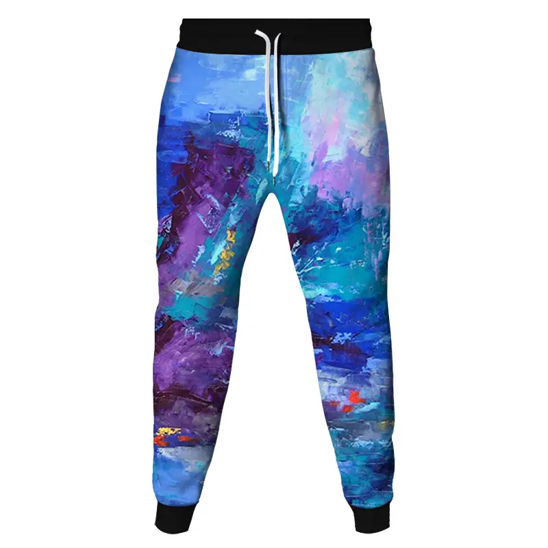 Flame 3D Print Men's And Women's Belted Pants