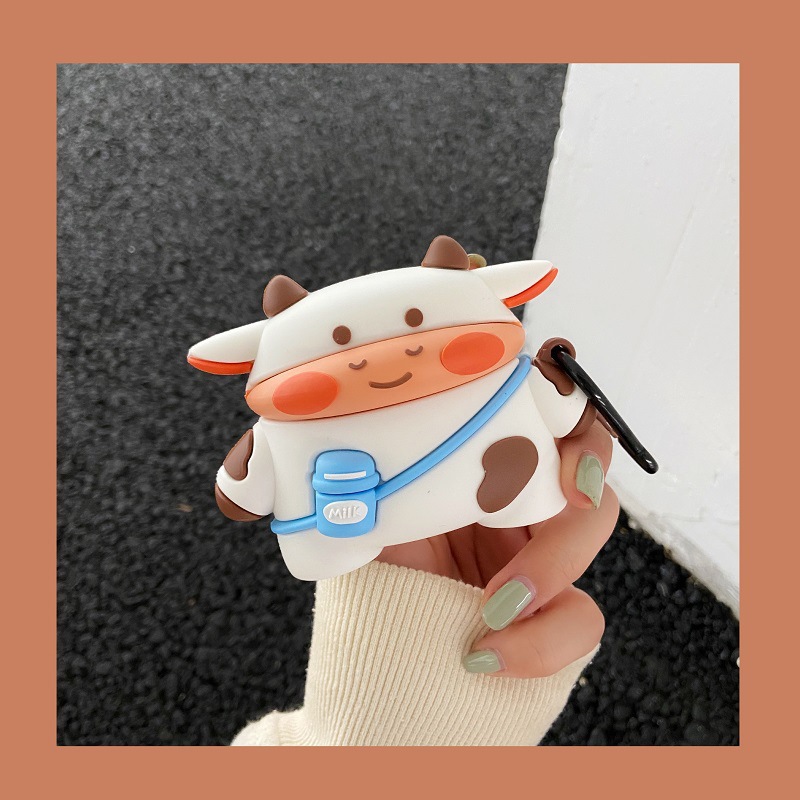 Cute Cow Suitable Protective Cover 2nd Generation Wireless Bluetooth 3rd Generation - Image 4