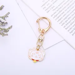 Cartoon Animal Beckoning Cat Cute Dog Keychain - Twohanded Cat - View 1
