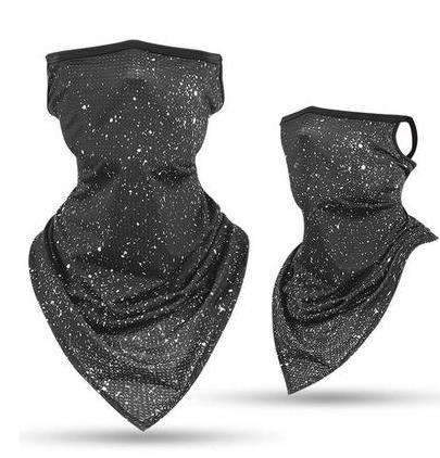 Sun Mask Ice Silk Bib Cover Men's Summer Fishing Breathable Riding Mask Magic Headscarf