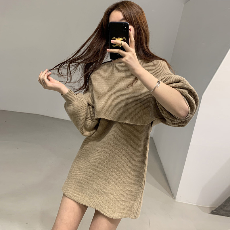 Title 3, Womens Fashion Knitted High Neck Undershirt Dr...