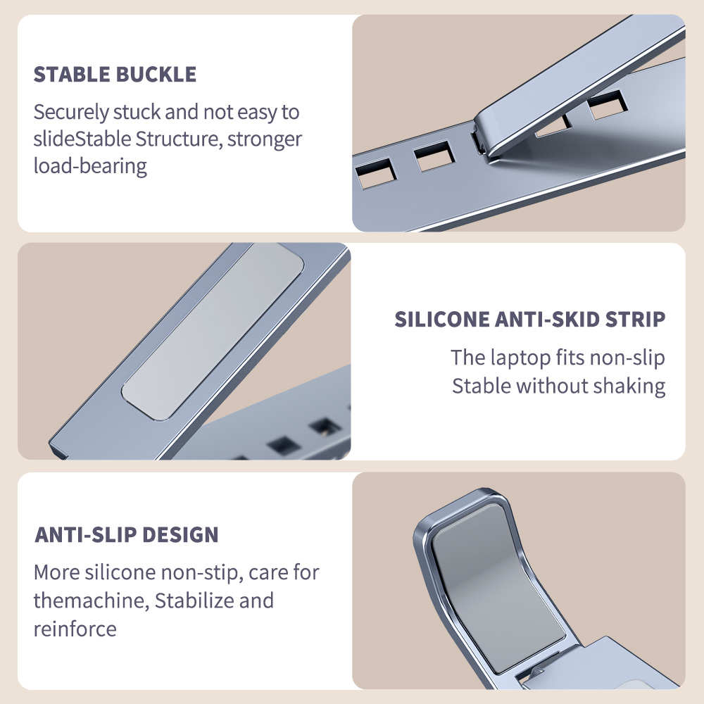 Double Aluminum Alloy Notebook Bracket - Image 6