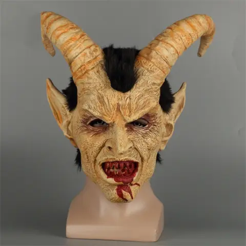 Human Face Lucifer Latex Mask