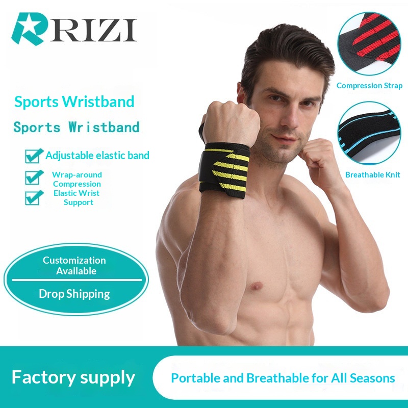 Fitness Wristband Basketball Badminton Bench Press Weightlifting Bodybuilding Training Anti-sprain Bandage Sports Wristband Protector