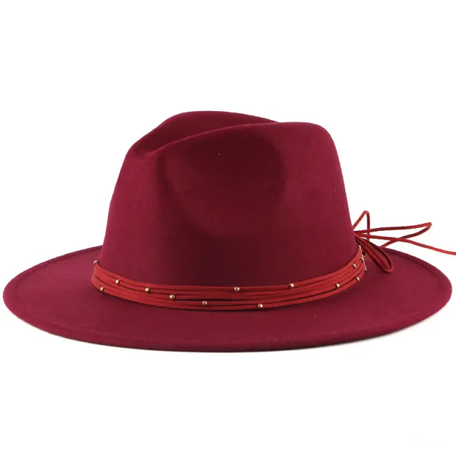 British Fashion Women's Autumn And Winter Hat Wine Red - Shop at LoveMi
