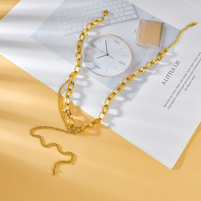Clavicle Chain Female Niche Design Sense Titanium Steel