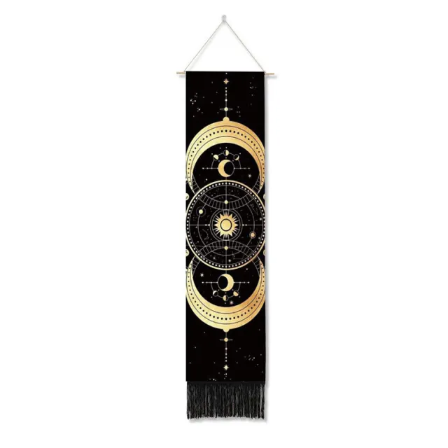 Sun Moon Phase Decoration Background Cloth Tapestry Bohemian Tassel Painting Living Room 1Color - Shop at LoveMi