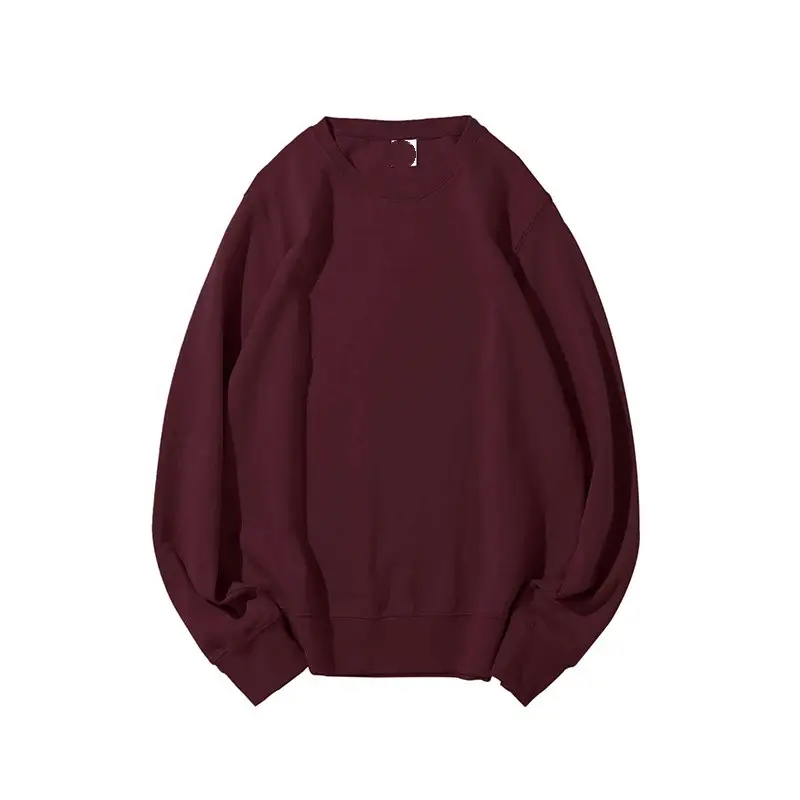 Polar Fleece Round Neck Sweater Unisex Solid Color