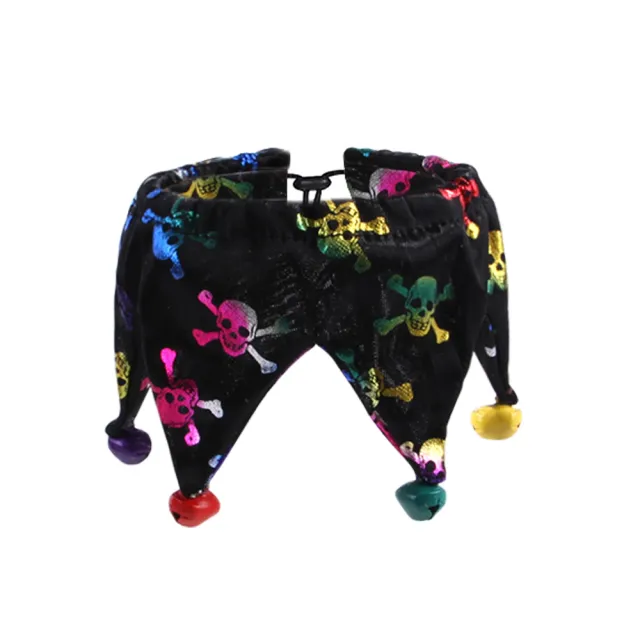 Halloween Hat And Scarf Set Skull Pattern Cat Cape Hat Set Skull Bib - Shop at LoveMi