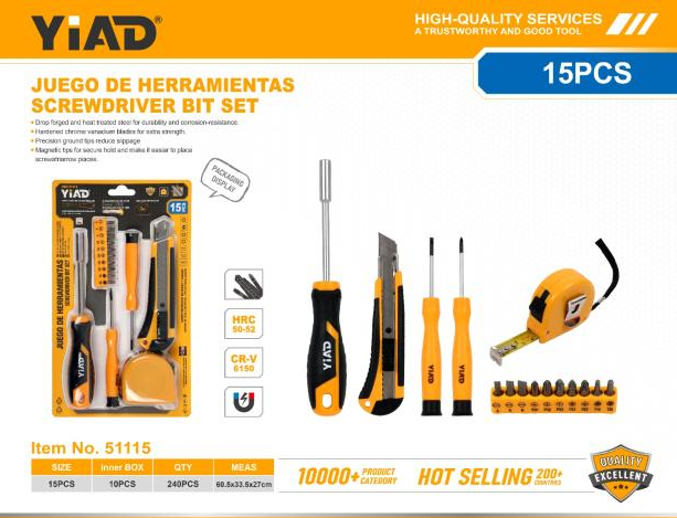 15-piece Screwdriver Bit Set-Only Support Self-pickup, Free Shipping Price Is Anti-auction Pric
