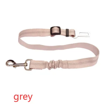 Reflective Cushioning Dog Car Seat Belt Grey - Shop at LoveMi