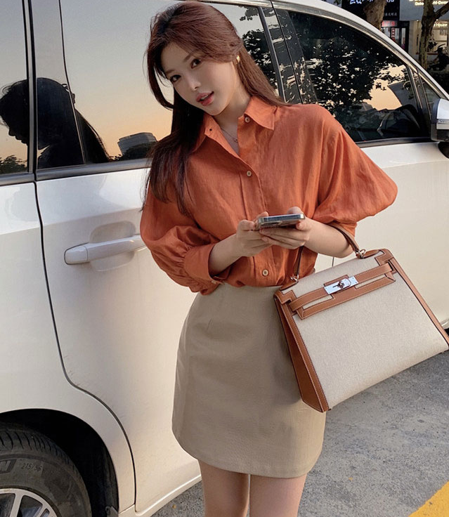 High Waist Hot Girl Pattern Leather Skirt Female Summer