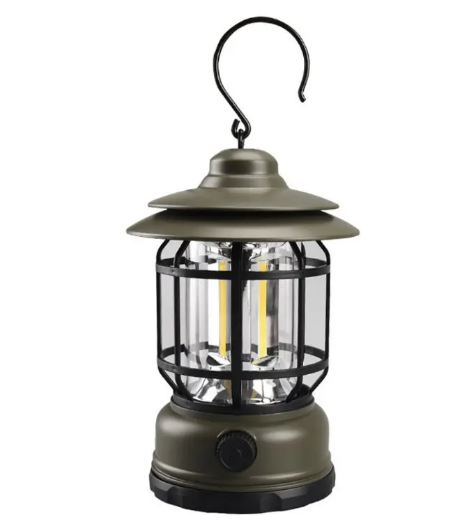 Outdoor Lamp Retro Revolving Lantern Camping Tent