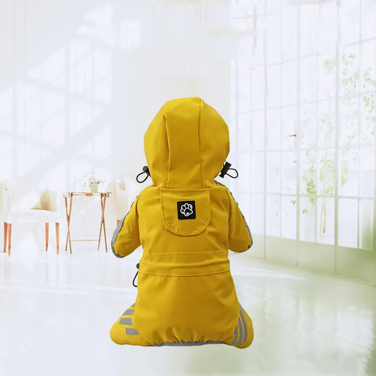 Dog Raincoat Full Package Four Feet Waterproof Rain Cape