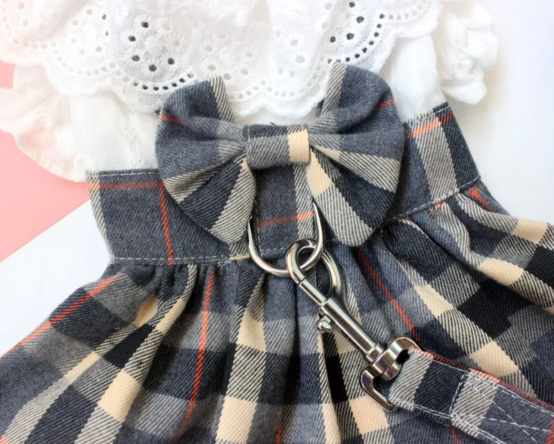 Dog Thin Skirt With Drawstring Chest Back