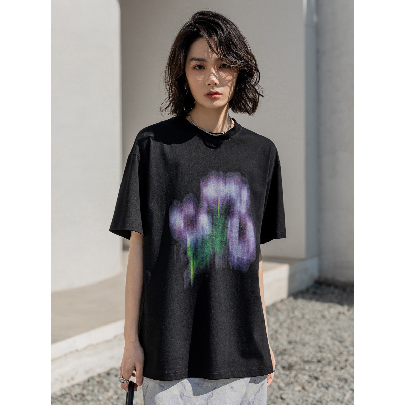 Women's New Printed Loose Short Sleeve T-Shirt