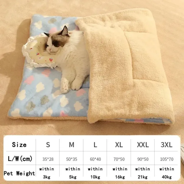 Autumn And Winter Dog Litter Blankets Ideal For Keeping Your Pet Warm During Cold Seasons Dog Beds For Small Dogs Blue - Shop at LoveMi