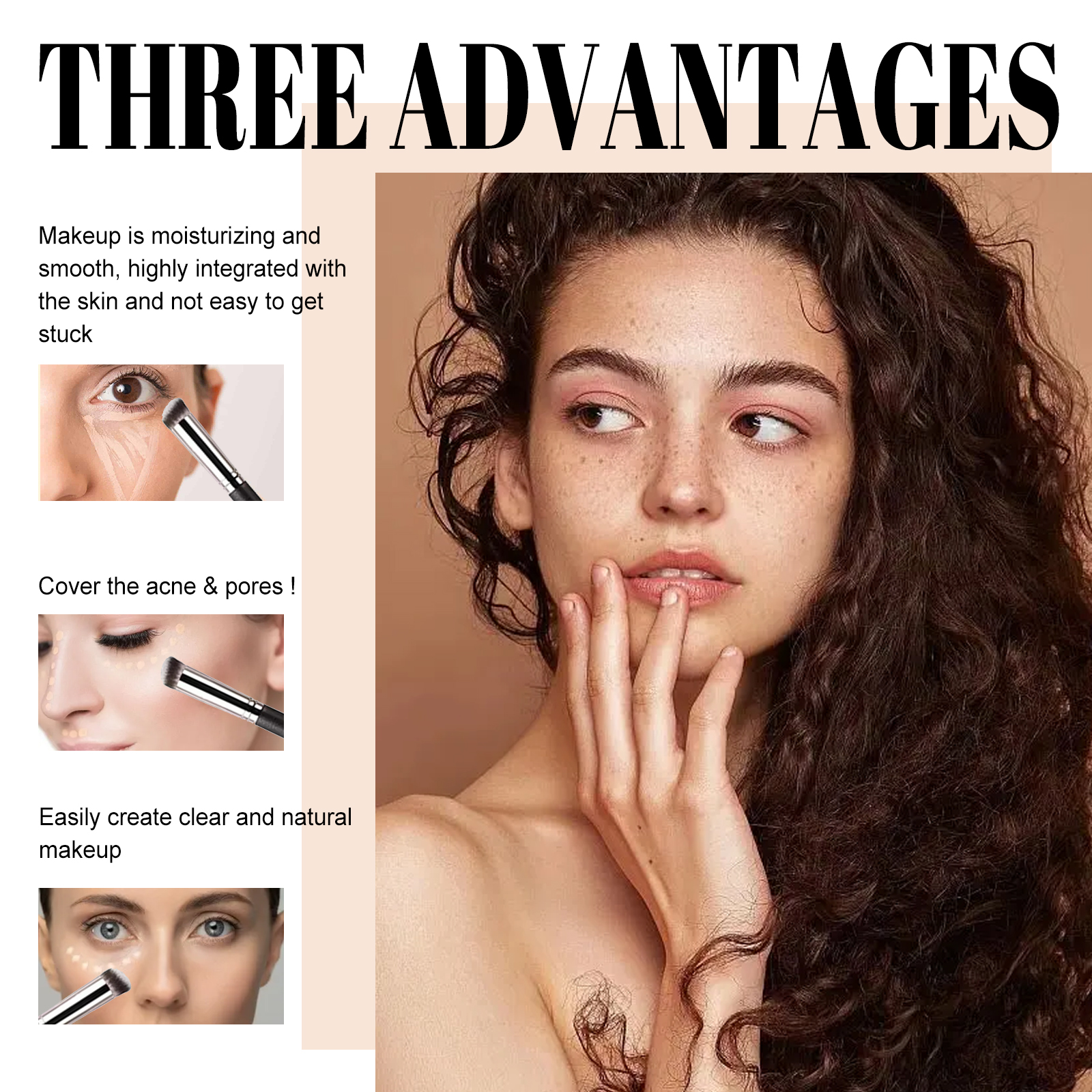 EELHOE Concealer Covers Facial Imperfections Such As Tear Troughs, Dark Circles, And Blemishes To Create A Clear And Natural Makeup Look. image 5