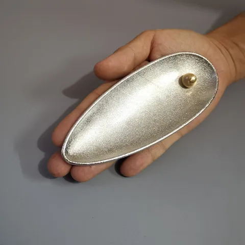 Silver Incense Holder, natural stone