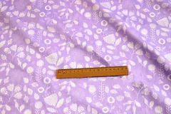 Infatuated Incense Twill Cotton Cloth Printed Cloth Bed Fabric Cotton Fabric - Purple B - View 1