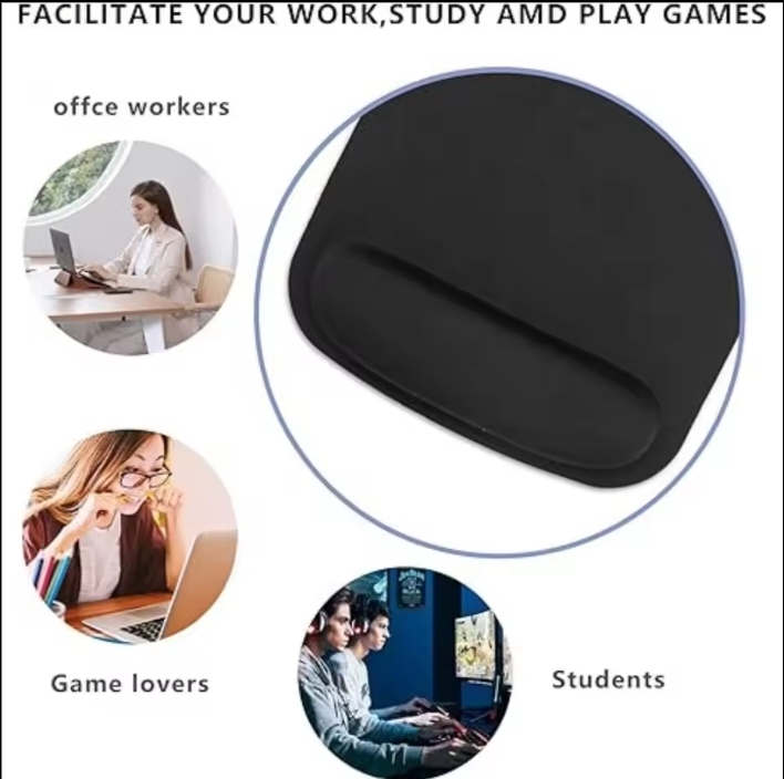 Ergonomic Mouse Pad With Wrist Support Comfort Memory Foam Mousepad For Office & Gaming thumbnail 8