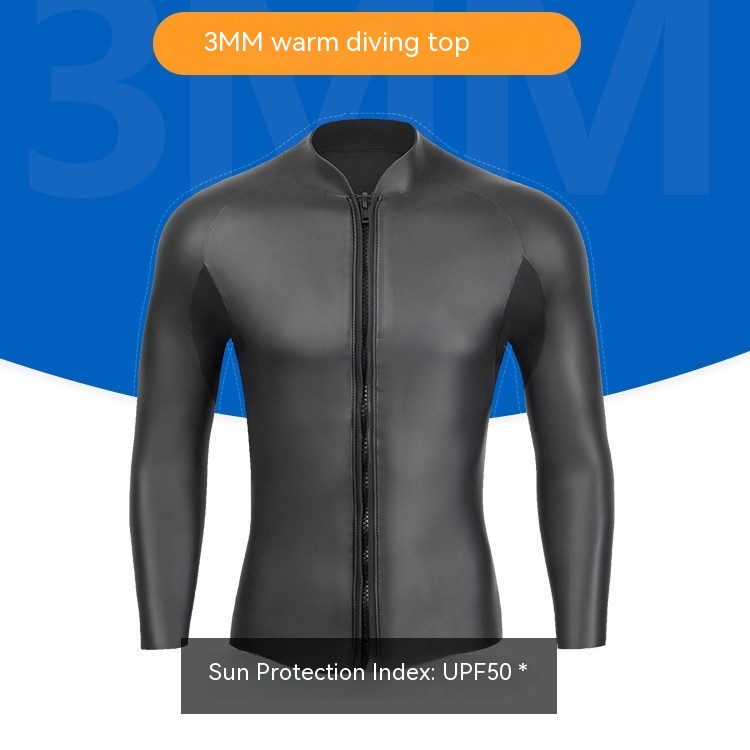 3MM Surfing Wetsuit Sports Light Leather Top For Men - Image 3