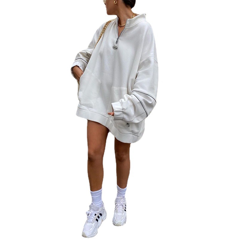 Street Hot Sale Women's Pocket Personalized Design Sweater Women Jacket