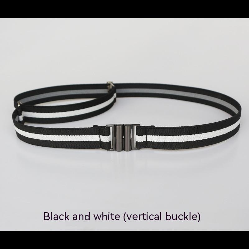 Black White Vertical Buckle