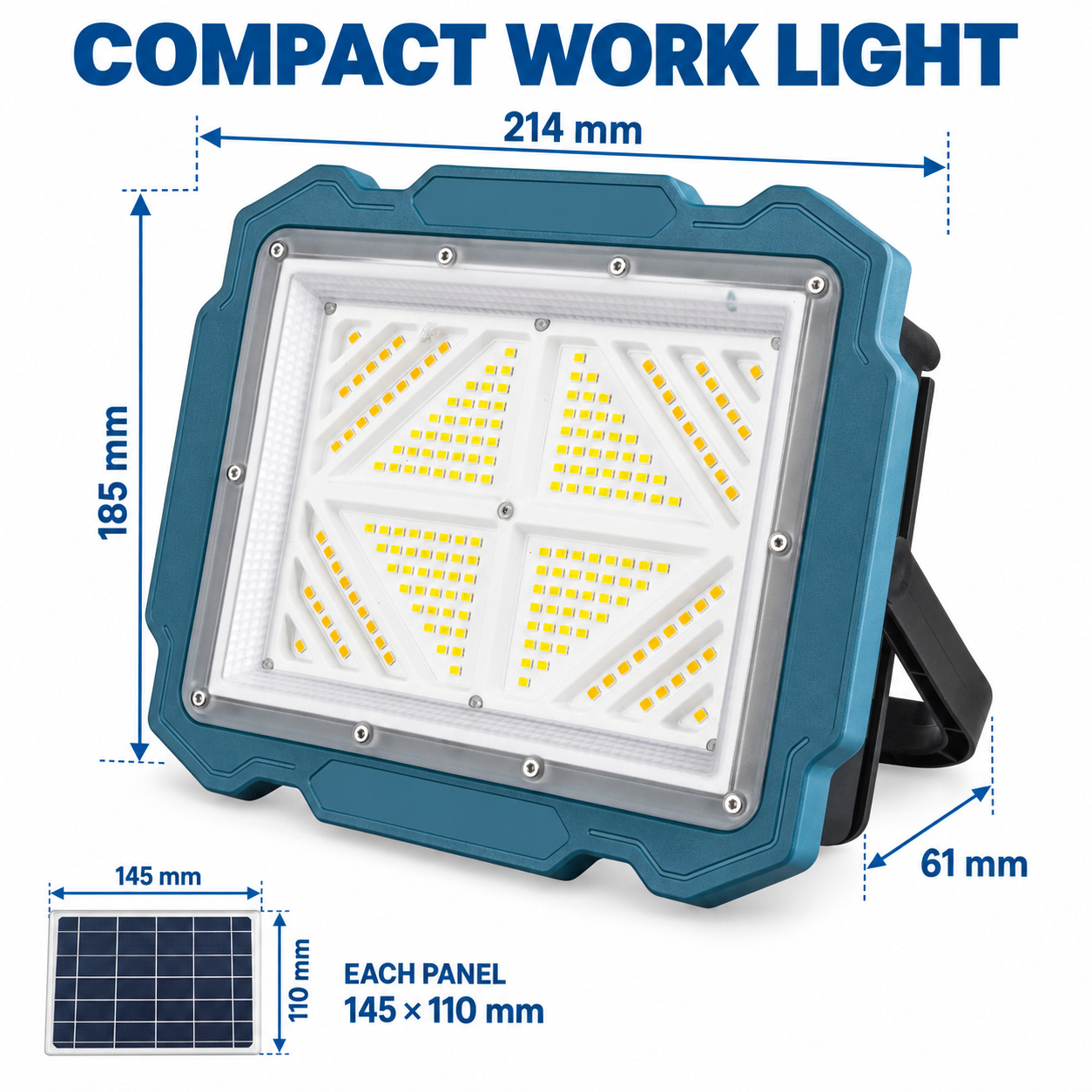 Solar Floodlight with 7,800 mAh Power Bank