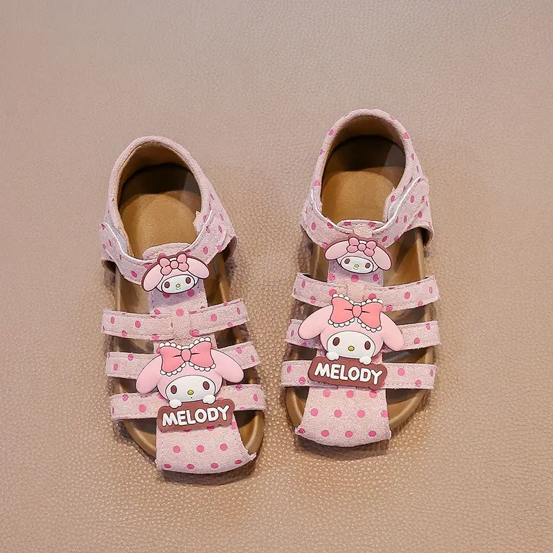 2026 Summer Baby Girls Closed-Toe Roman Sandals, Cute Bow Princess Kids Sandals