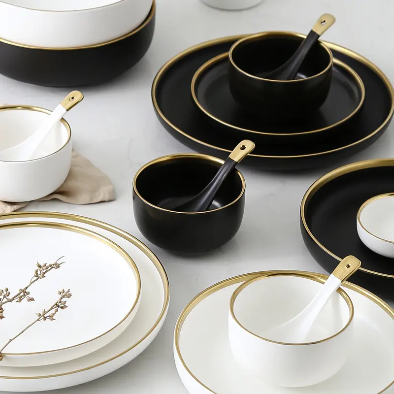 Big Soup Bowl Rice About Household Ceramic Plate