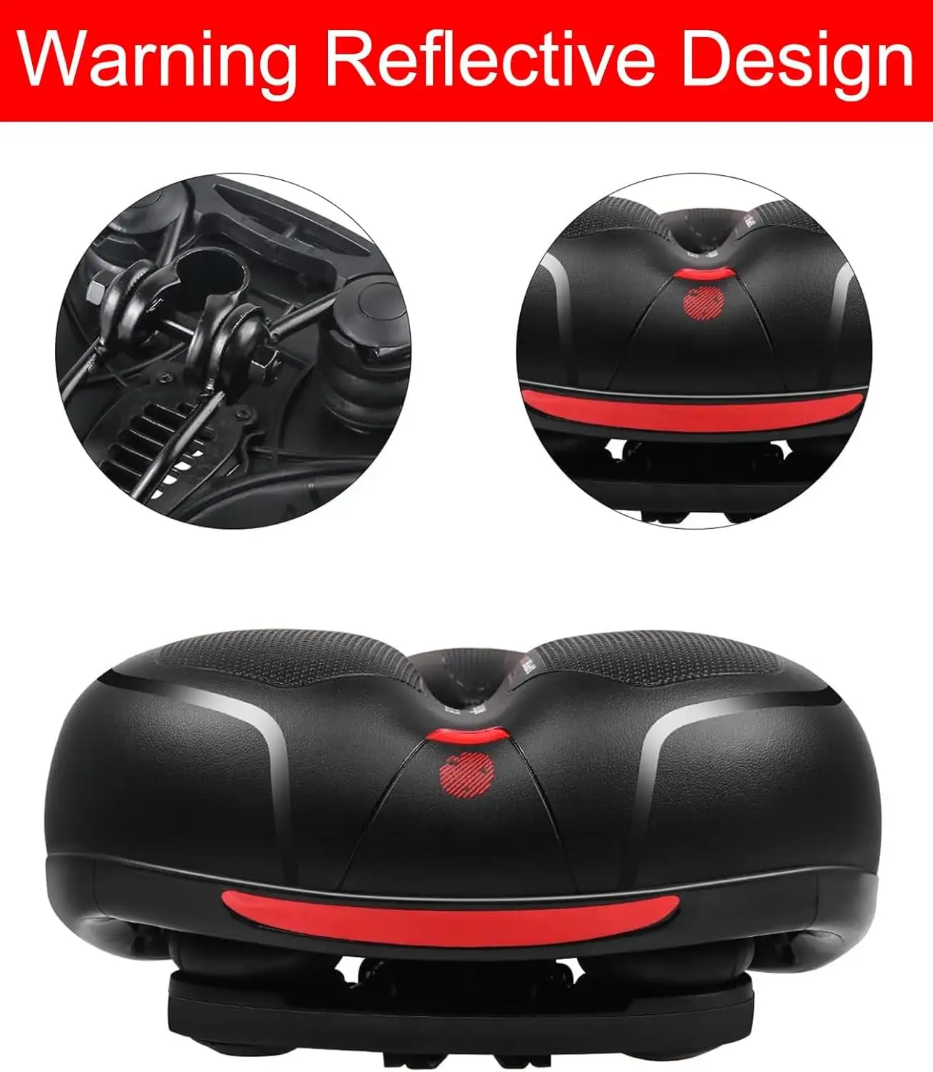 Super Soft Comfy Gel Big Bum Bike Saddle Seat Mountain  Sport Road Bicycle UK