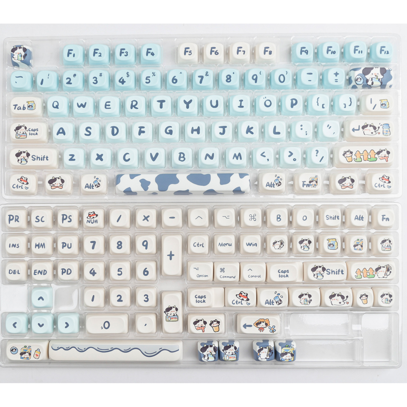 Title 1, MOA Height Square Sublimation Gradient Cow Key Cap