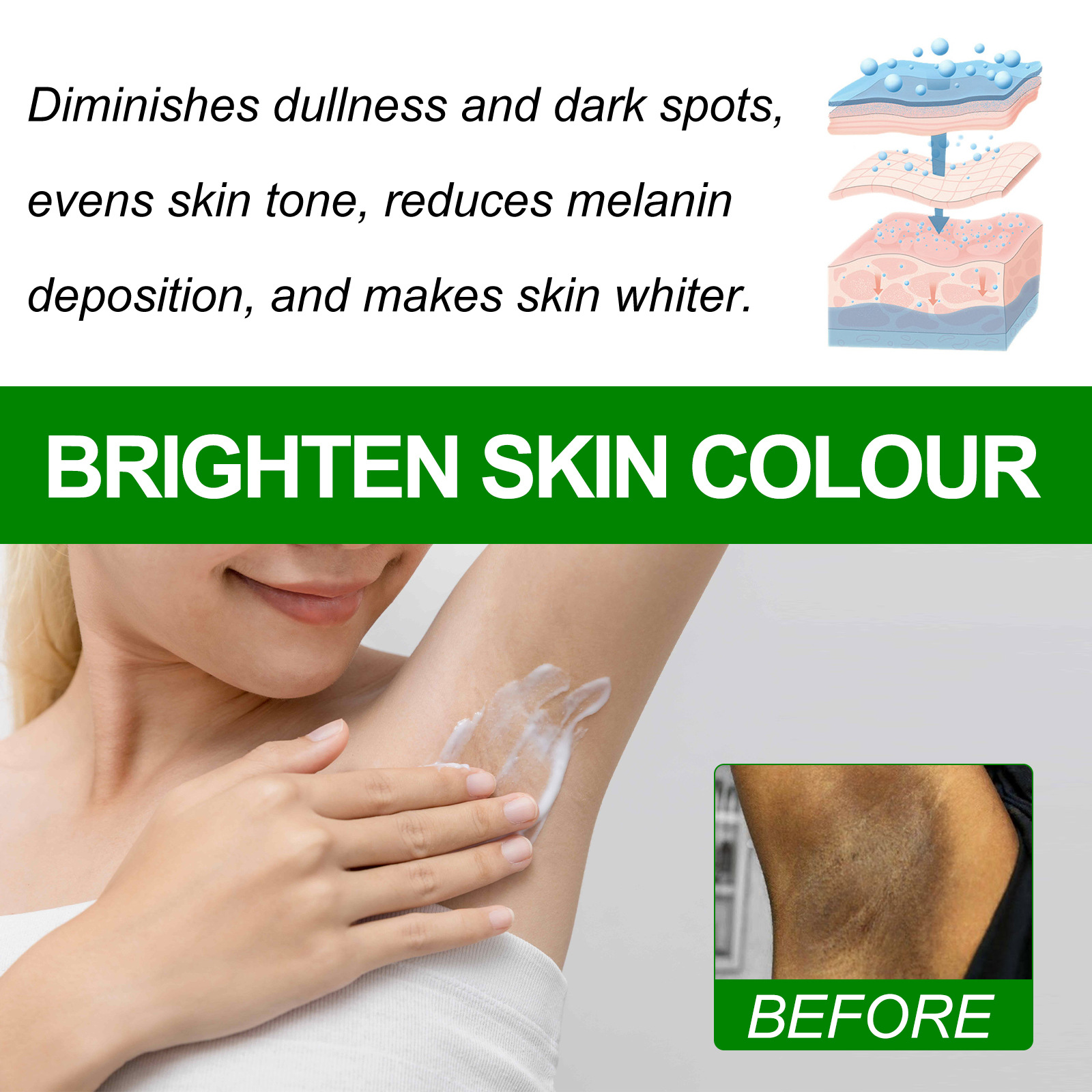 Underarm Brightening Cream 10ml 1 Bottle — foto 3