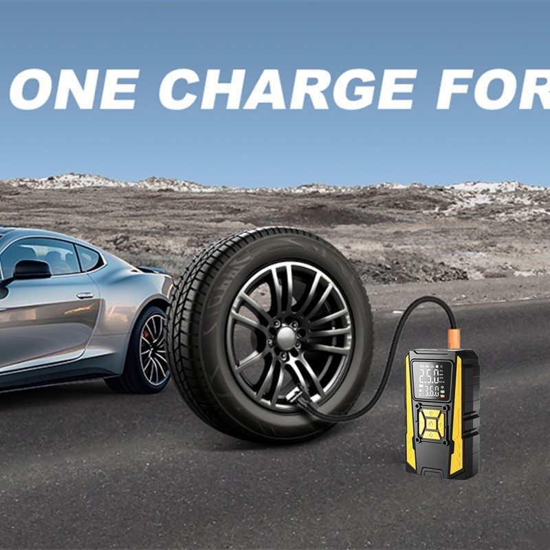Car Tyre Inflator Electric Air Compressor Pump 12V 150PSI With LED Light — image 3