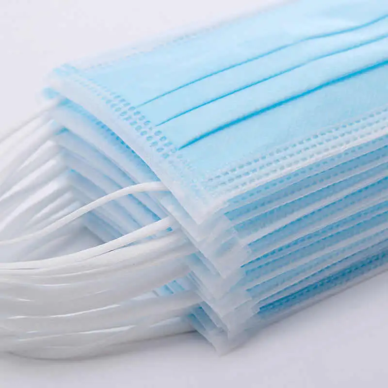 Three-layer Dustproof Male and Female Blue and Black 50 Disposable Masks