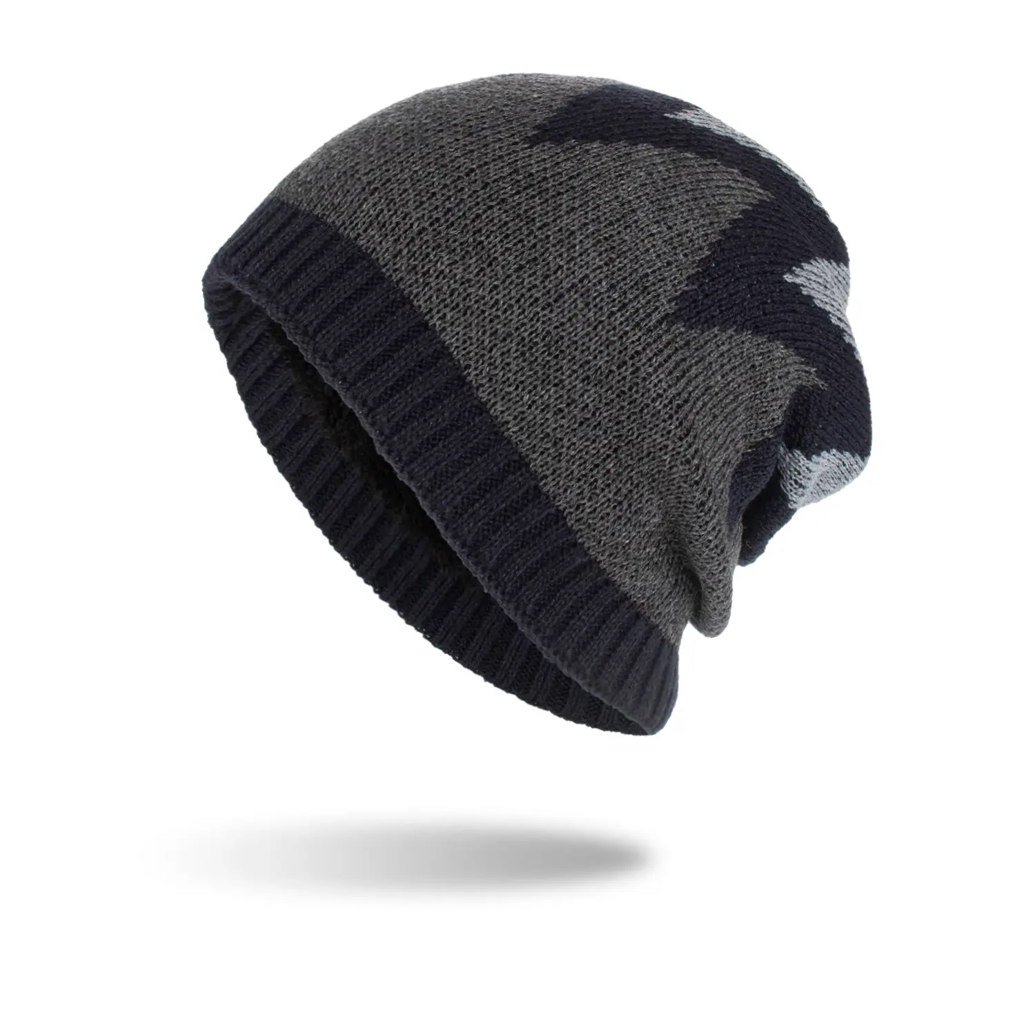Autumn And Winter New Knitted Contrast Color Hat
