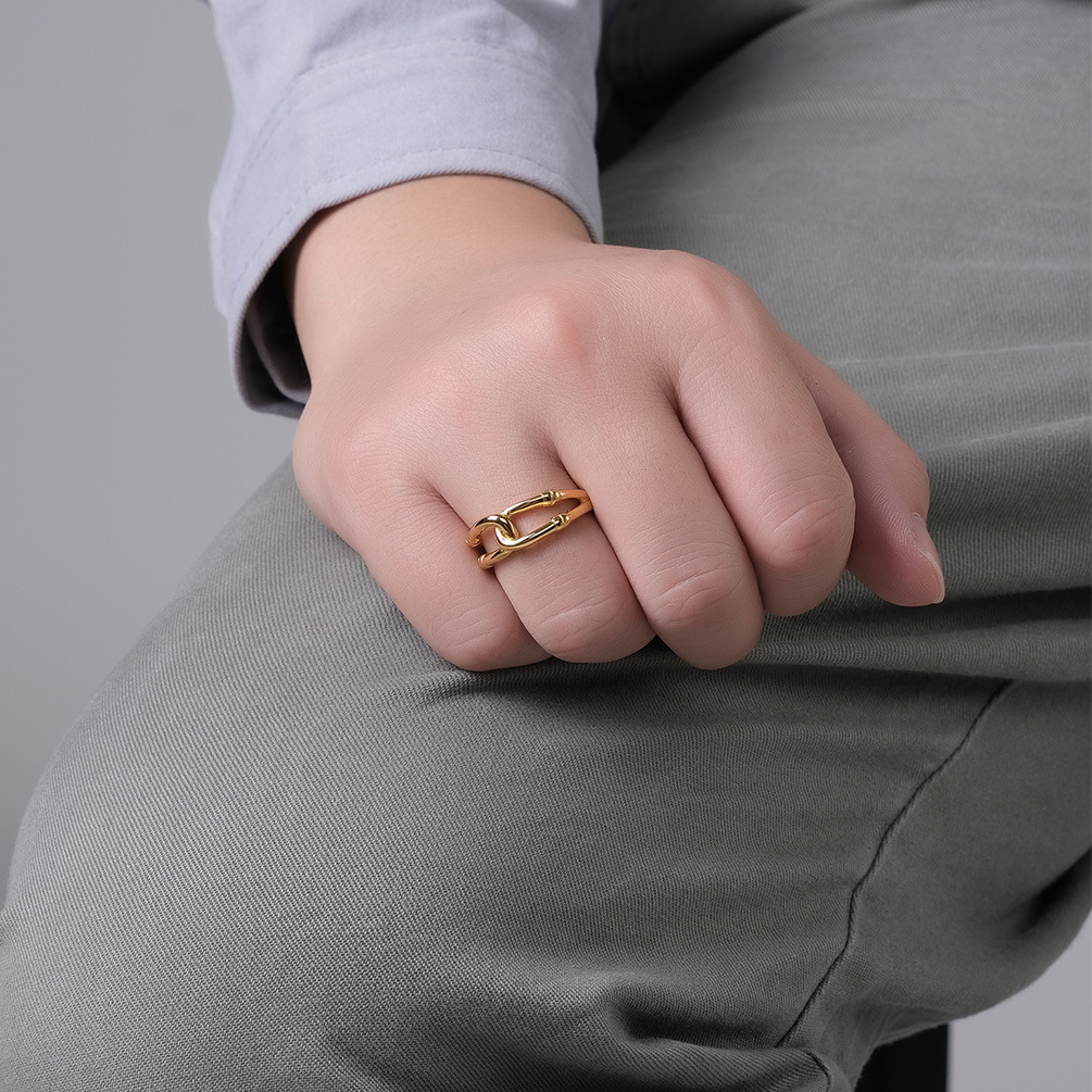 Simple Temperament Personalized Proposal Ring Holiday Gift