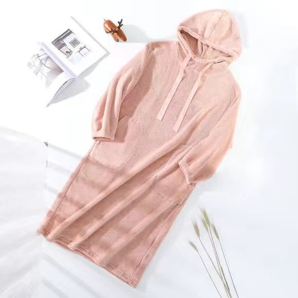 Title 6, Coral Velvet Pajamas Women Wear Hoodies