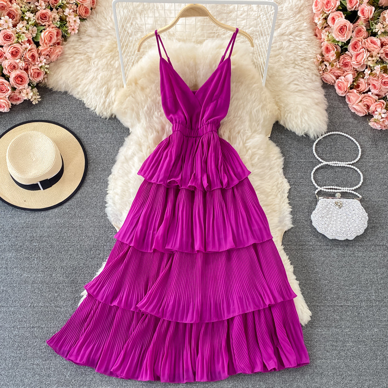 Rabbit Hair V-Neck Maxi Dress, picture 11 of 11