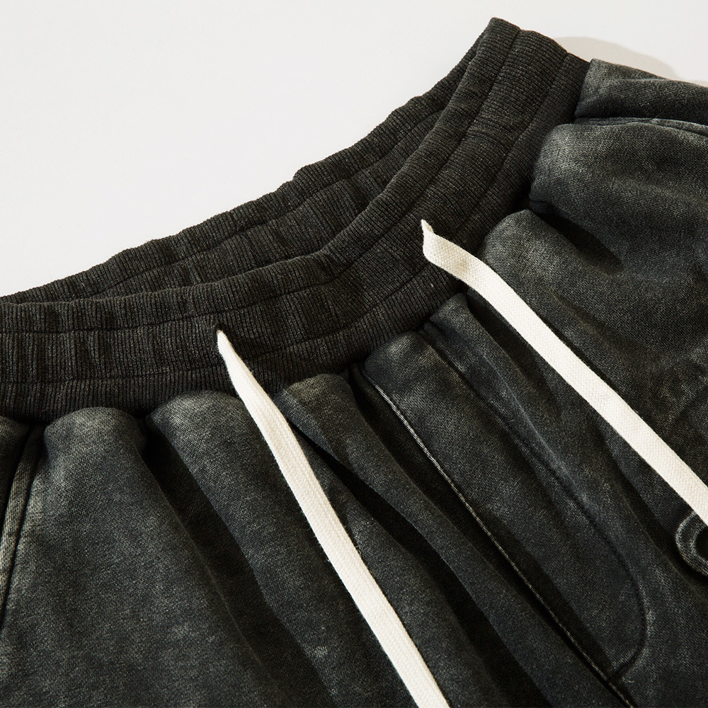 Summer Loose Casual Straight Pants Solid Color Letters