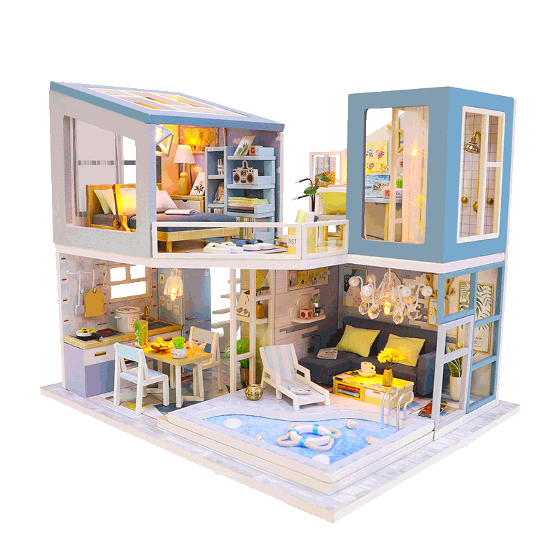 Title 7, Diy cottage villa loft modelo de casa artesanal...