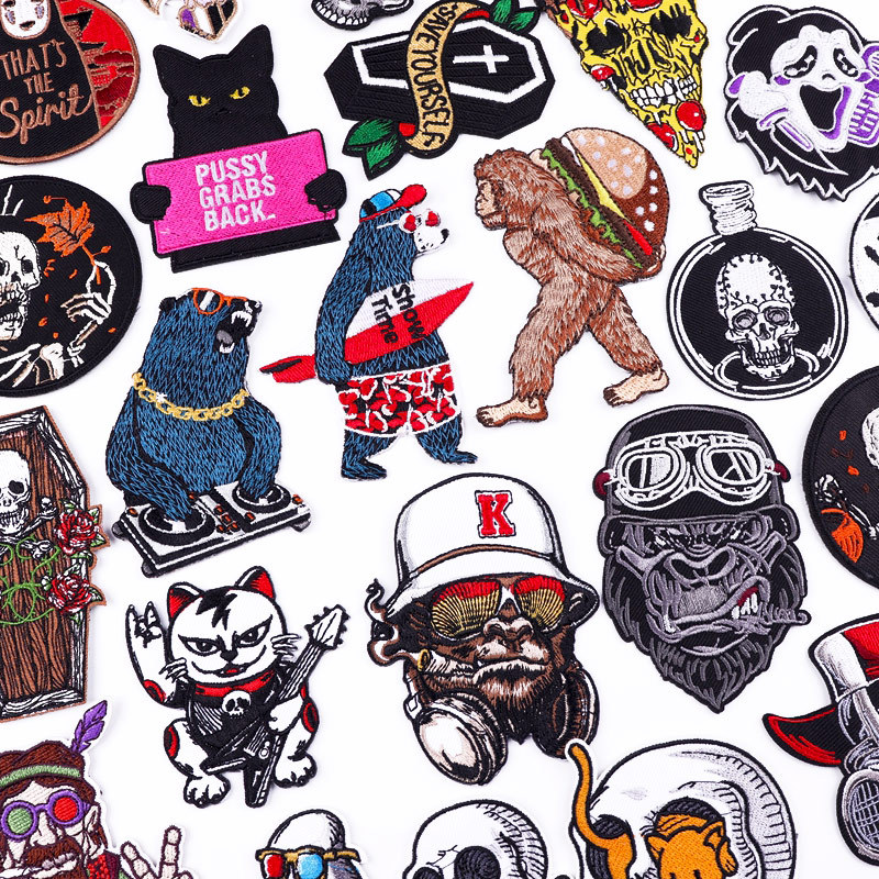 New Punk Personalized Animal Embroidery Cloth Patch — image 1
