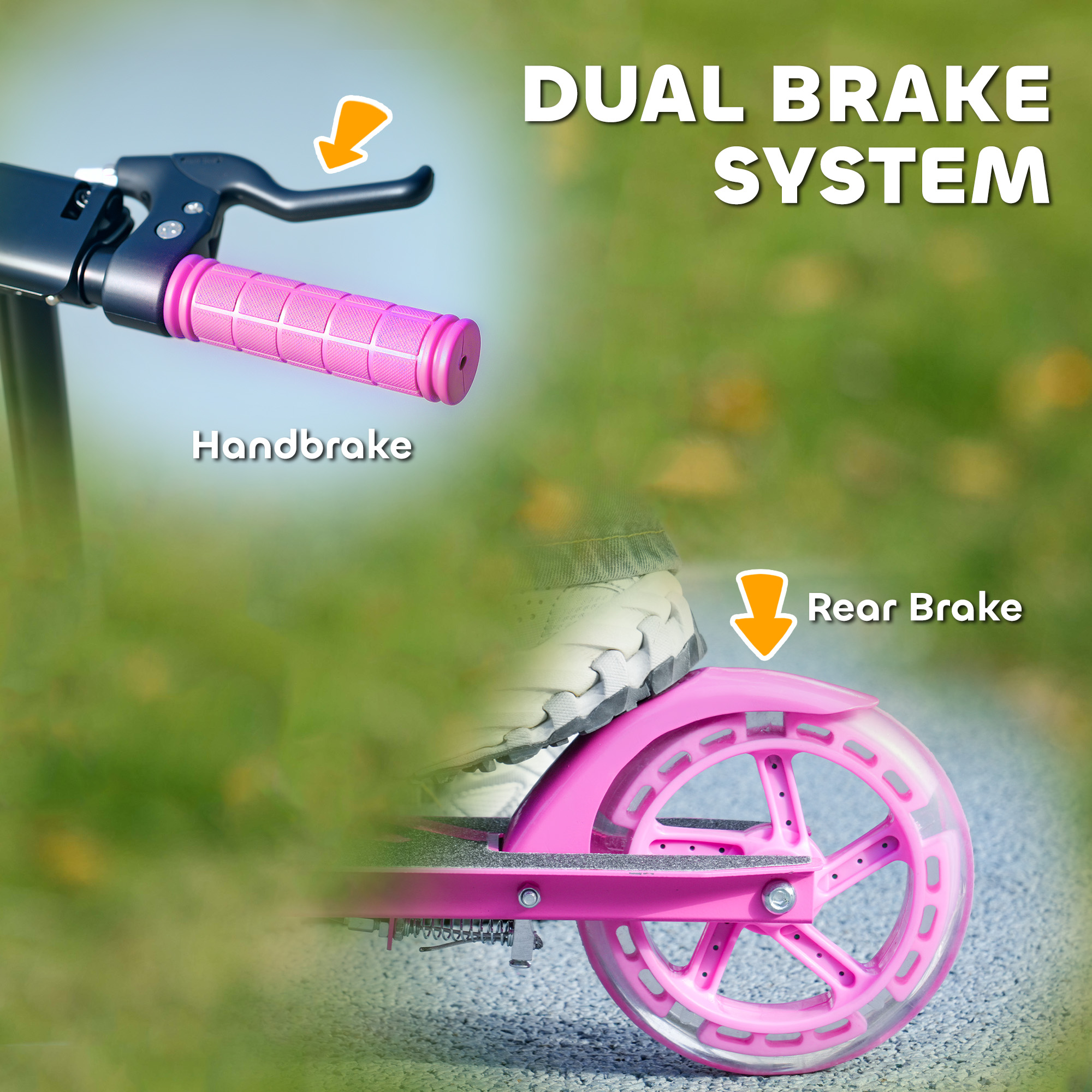 Scooter Suitable For Children Aged 3-8, With Adjustable Handlebars, Two — image 5